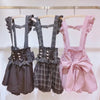 Gothic Lolita Plaid Suspender Skirt