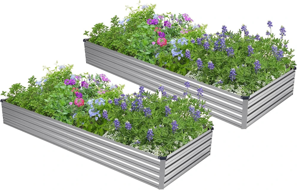 Galvanized Metal Raised Garden Bed