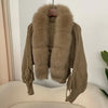 Real Fox Fur Knitted Cardigan