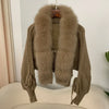 Real Fox Fur Knitted Cardigan
