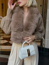 Real Fox Fur Knitted Cardigan