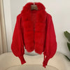 Real Fox Fur Knitted Cardigan