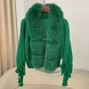 Real Fox Fur Knitted Cardigan