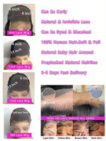 Highlight Ombre Deep Curly Human Hair Wig