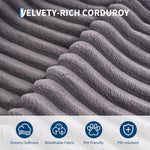 Corduroy Cloud Chaise Lounge Sofa