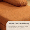 Chenille Orange U-Shape Sectional Sofa