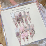 Pink Jirai Kei Long Press On Nails