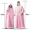 Oversized Flannel Blanket Hoodie