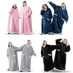 Oversized Flannel Blanket Hoodie