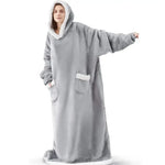 Oversized Flannel Blanket Hoodie