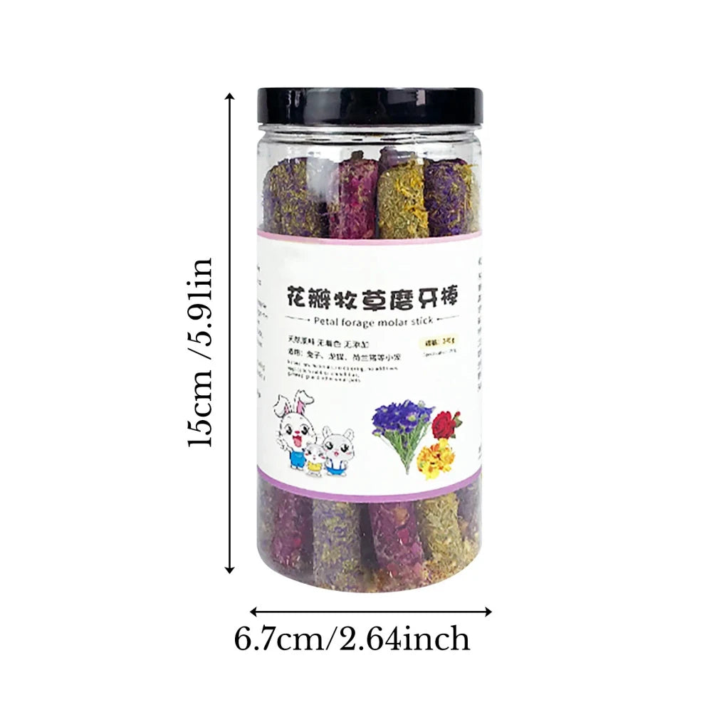 Natural Petal Grass Rabbit Grinding Sticks
