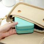 Portable Macaroon Leather Jewelry Box
