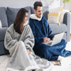 Oversized Flannel Blanket Hoodie