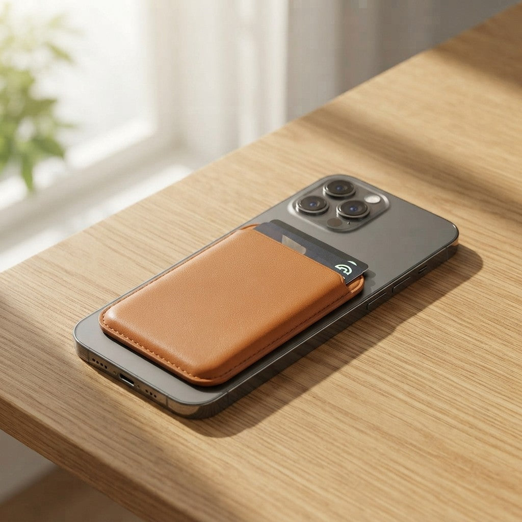 Leather MagSafe Phone Wallet Case