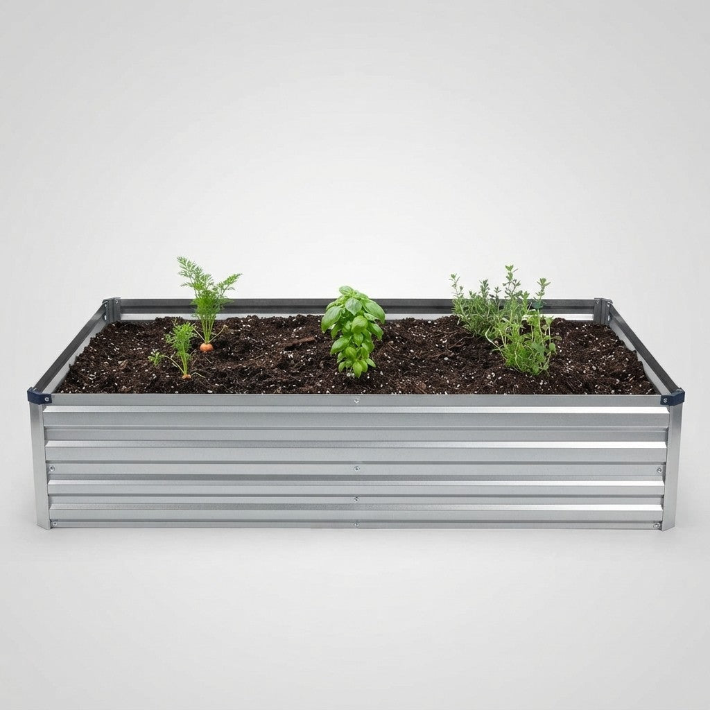 Galvanized Metal Raised Garden Bed