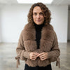 Real Fox Fur Knitted Cardigan