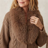 Real Fox Fur Knitted Cardigan