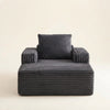 Corduroy Cloud Chaise Lounge Sofa