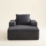 Corduroy Cloud Chaise Lounge Sofa