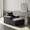 Corduroy Cloud Chaise Lounge Sofa