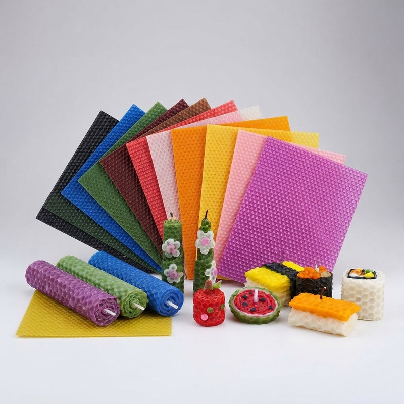 Colored Beeswax Candle Making Kit