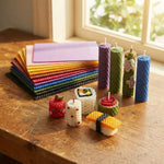 Colored Beeswax Candle Making Kit