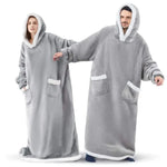 Oversized Flannel Blanket Hoodie